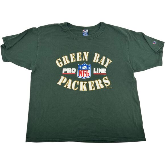 VTG 90s 1994 Men's Champion NFL Pro Line Green Bay Packers Football T Shirt XL - Picture 1 of 7